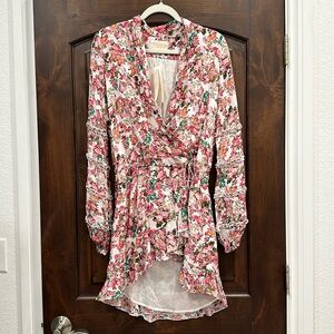 Rococo Sand floral long-sleeve dress, new with tags, size medium